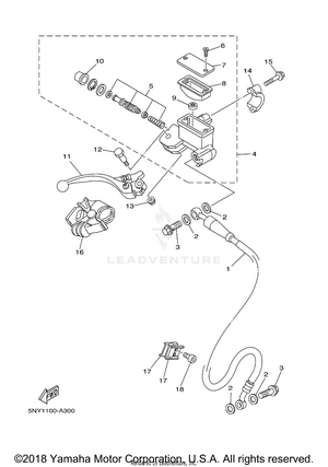 Front Master Cylinder Schematic