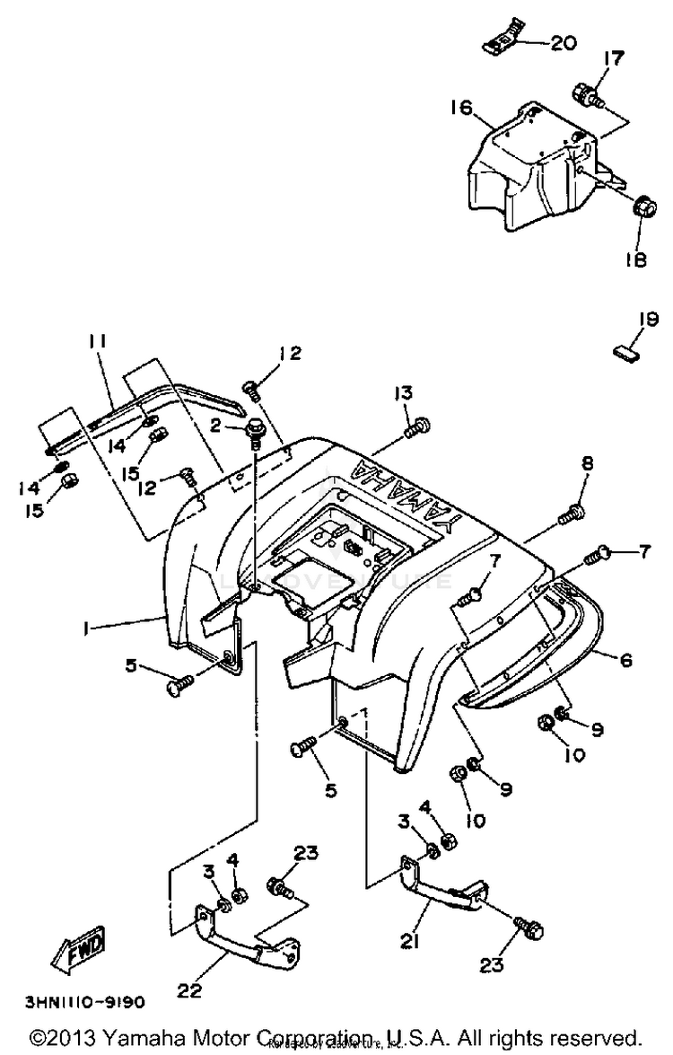 Rear Fender Schematic