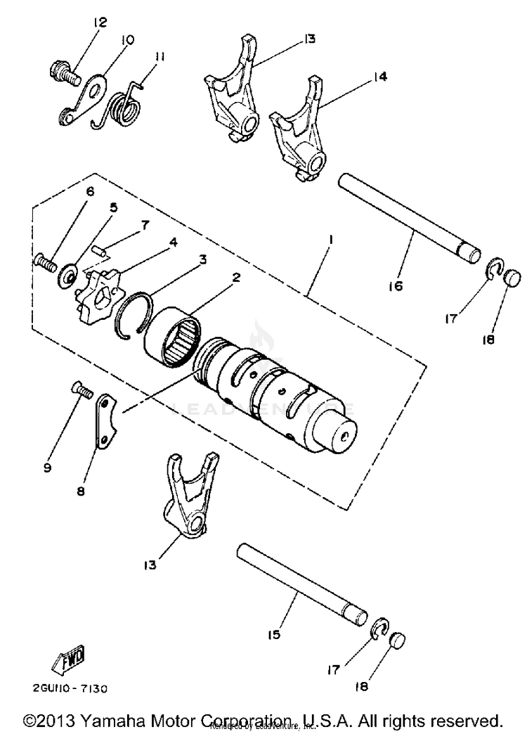Shift Cam - Fork Schematic