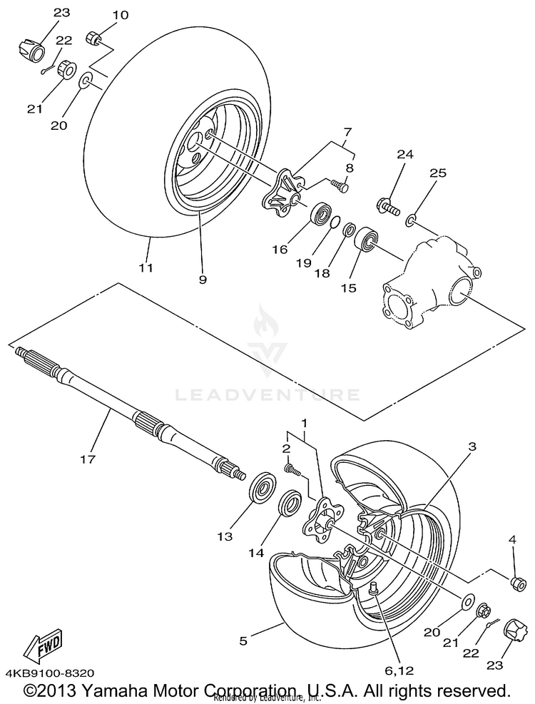 Rear Wheel Schematic