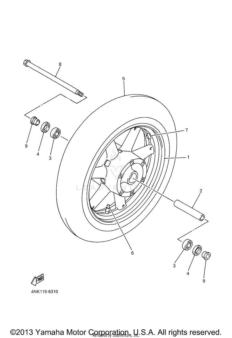 Front Wheel Schematic