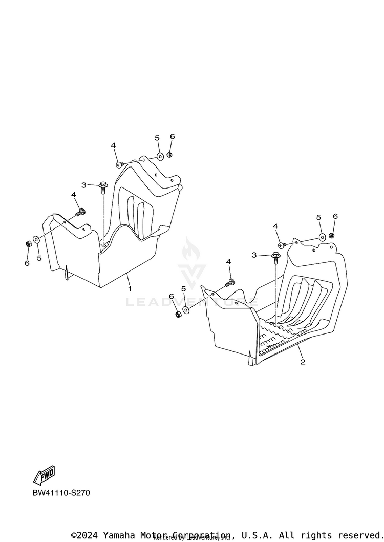 Stand Footrest Schematic