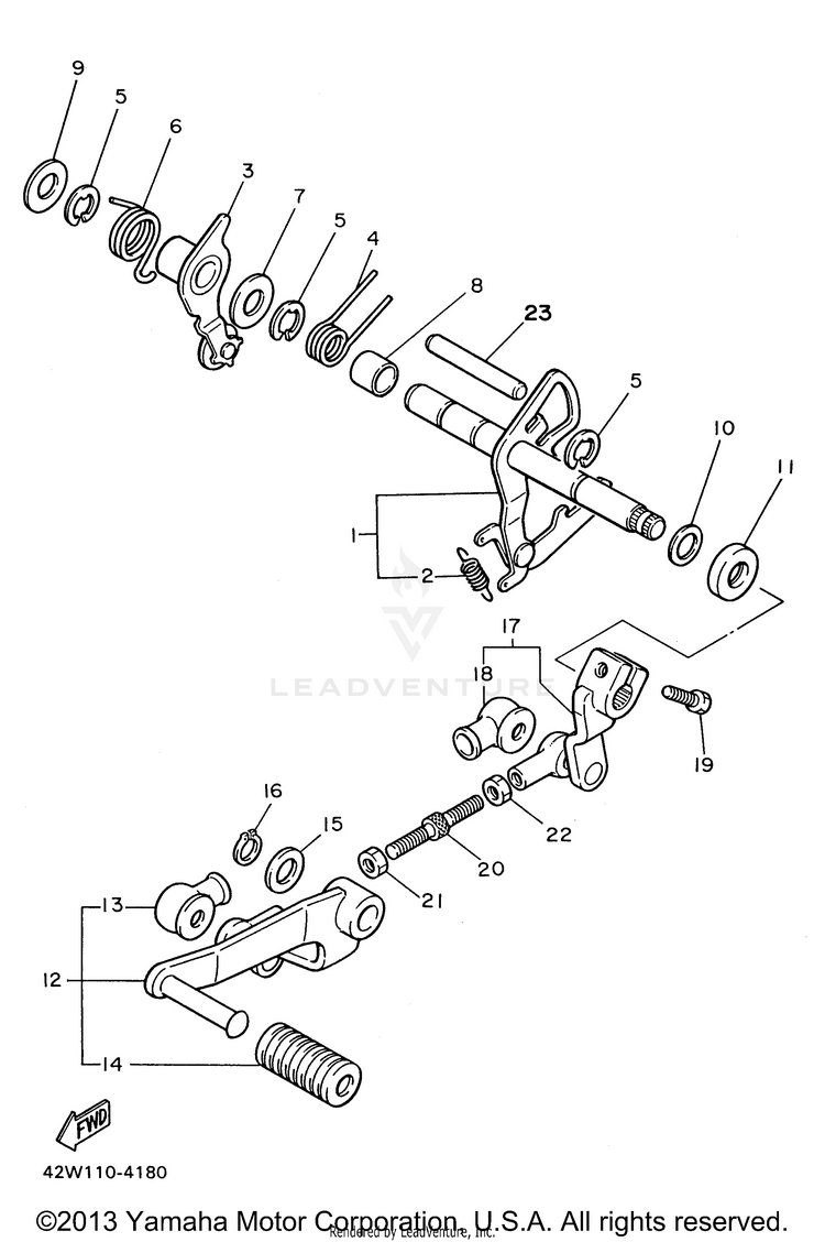 Shift Shaft Schematic