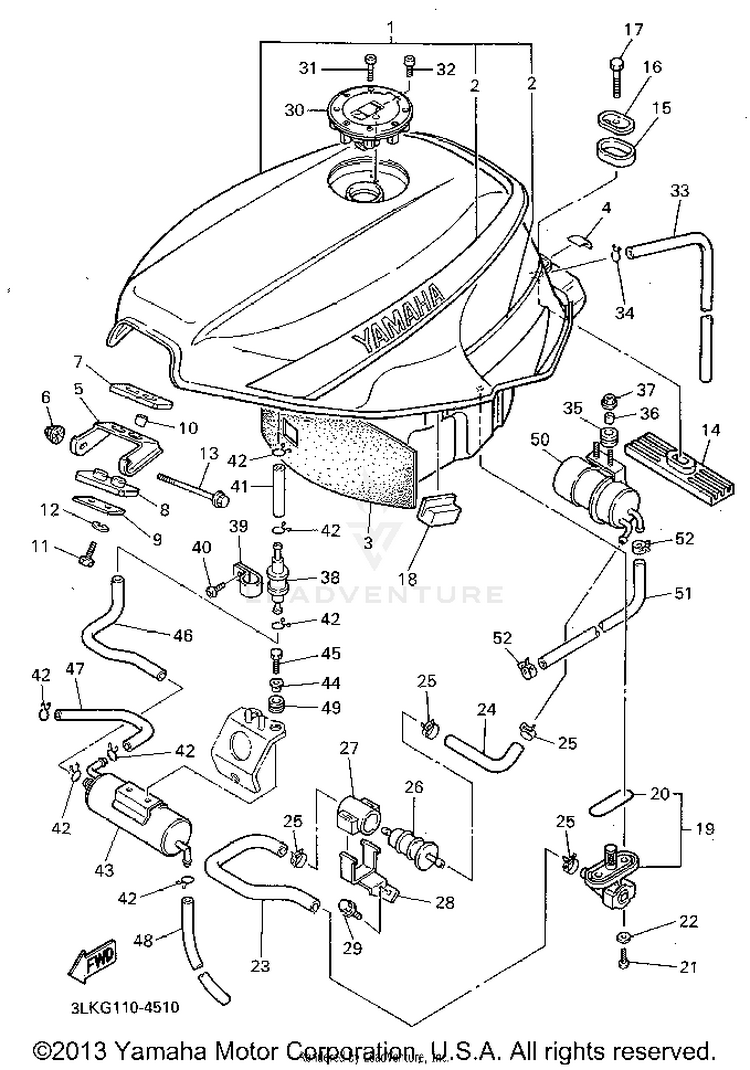 Fuel Tank California Only Schematic