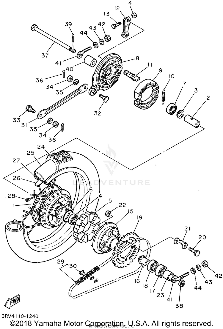 Rear Wheel Schematic