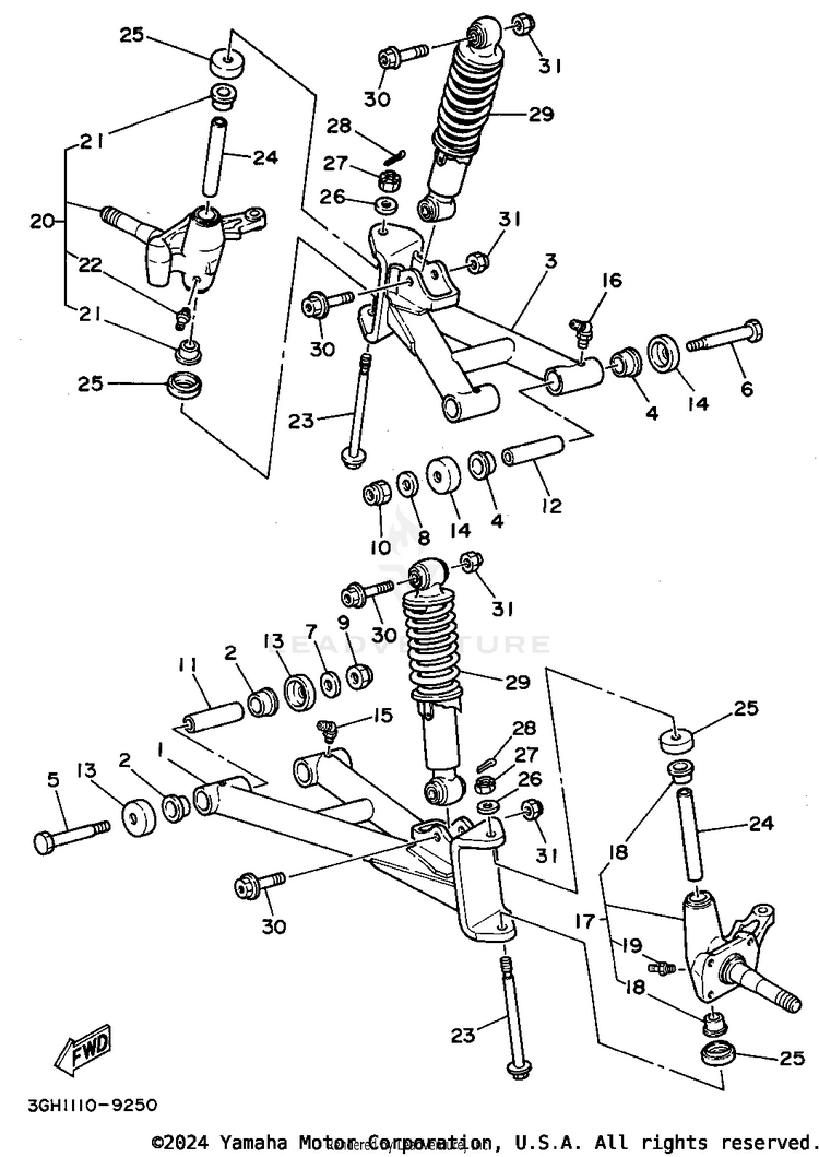 Front Suspension - Wheel Schematic