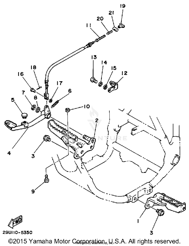 Stand-Footrest Schematic