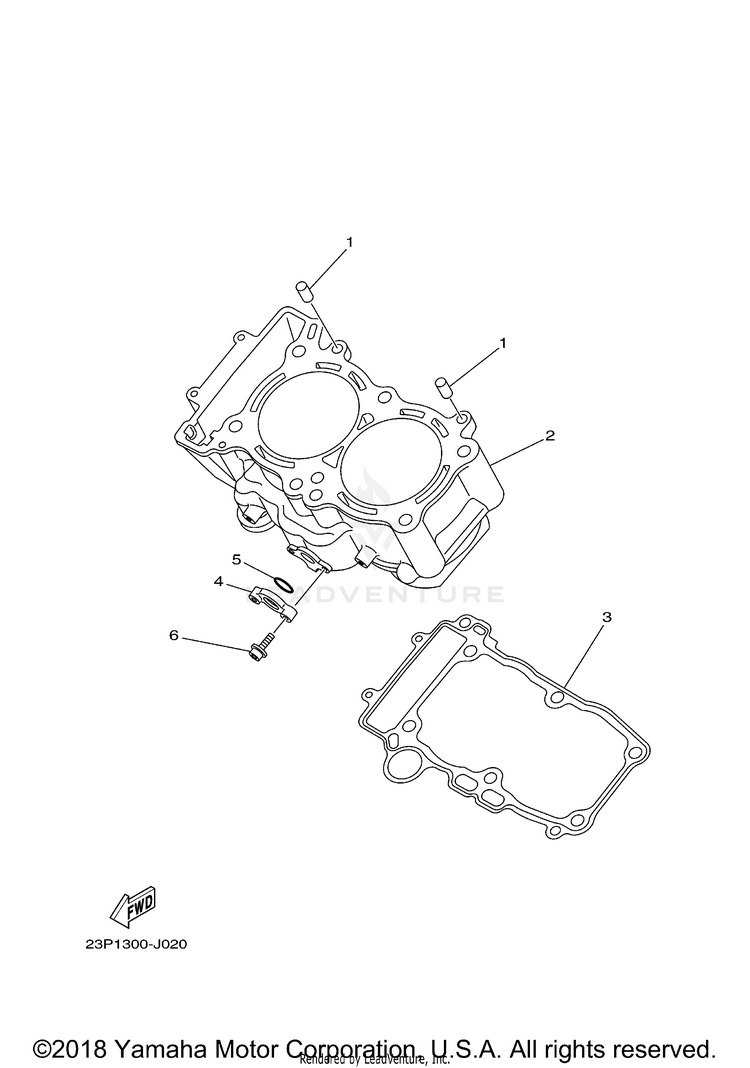 Cylinder SUPER TENERE - XTZ12HCL - 2017 Schematic
