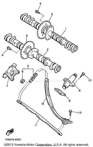 Camshaft Chain Schematic