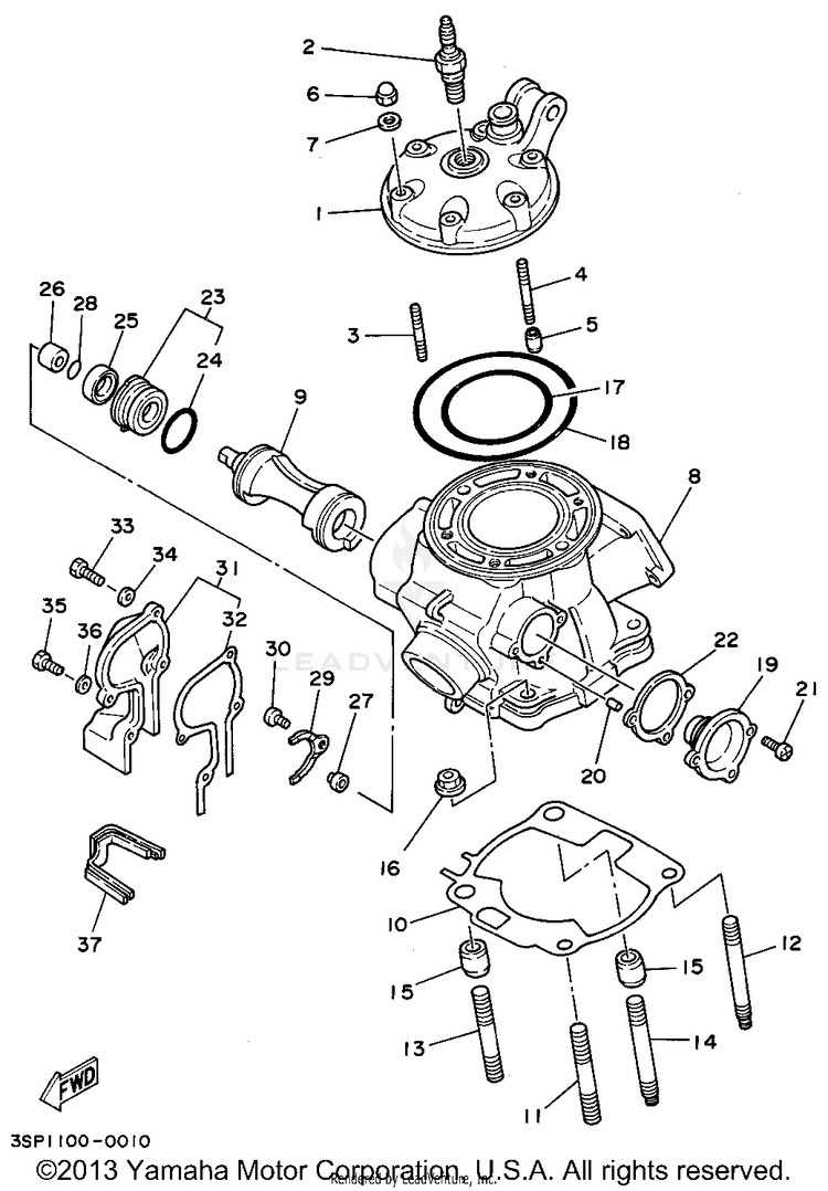 Cylinder Head Schematic