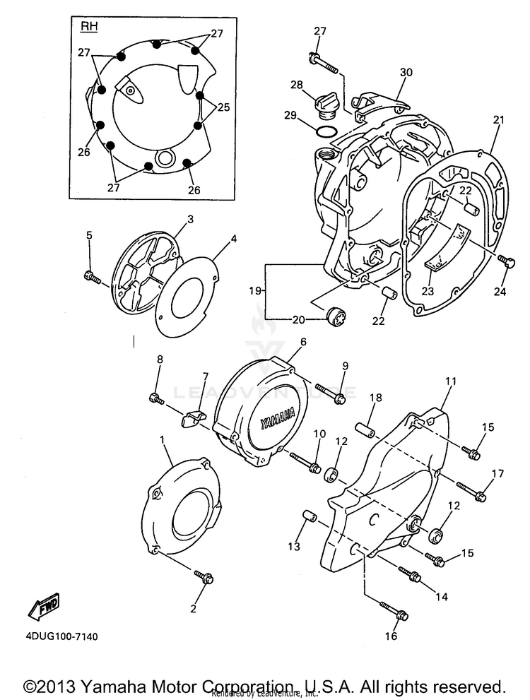 Crankcase Cover 1 Schematic