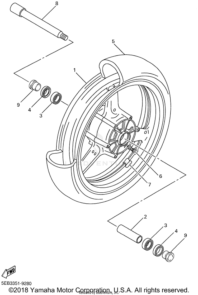 Front Wheel Schematic