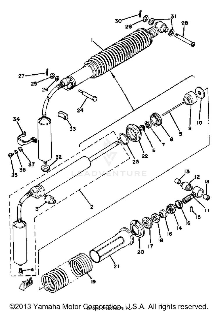 Rear Shocks Yz125g Schematic