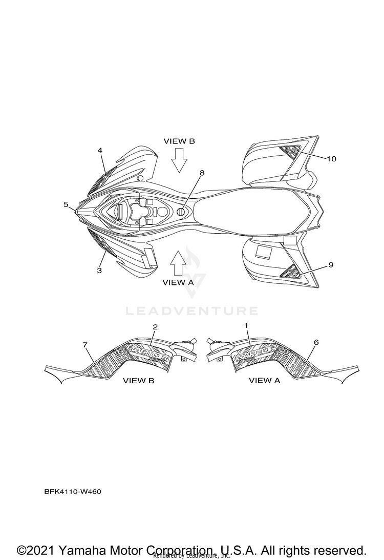 Graphics RAPTOR 700R SPECIAL - YFM70RCCMW - 2021 Schematic