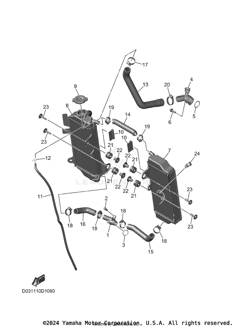Radiator & Hose Schematic