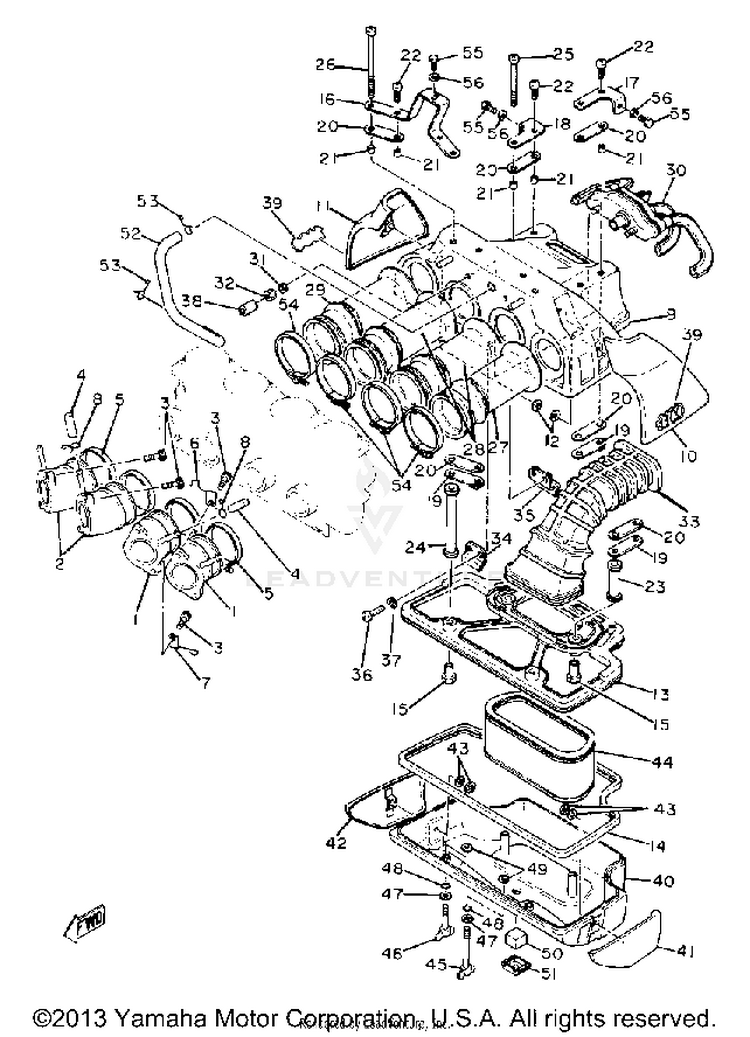 Intake XS1100LH - 1981 Schematic