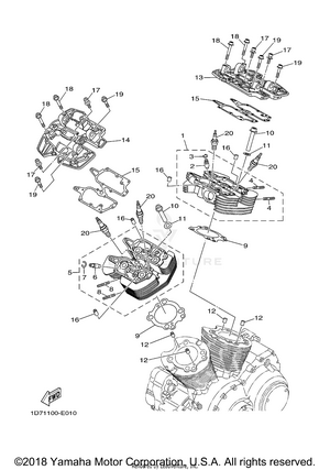 Cylinder Head Schematic