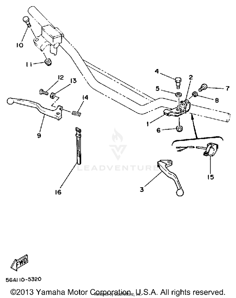 Handle Switch-Lever Schematic
