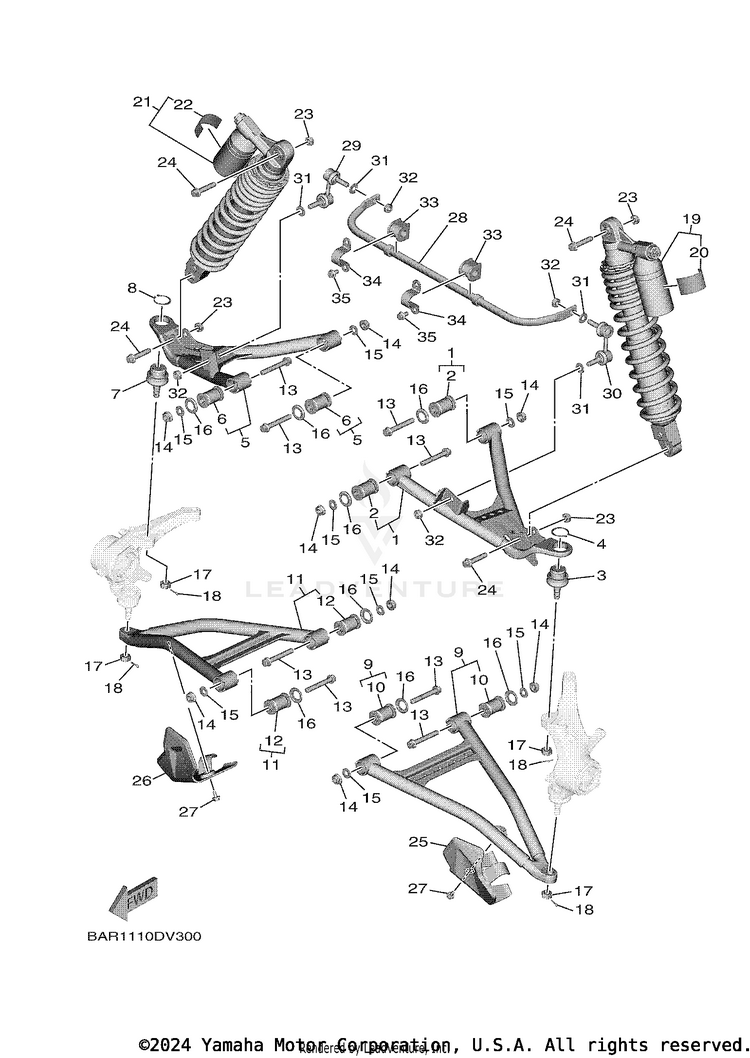 Front Suspension Wheel Schematic