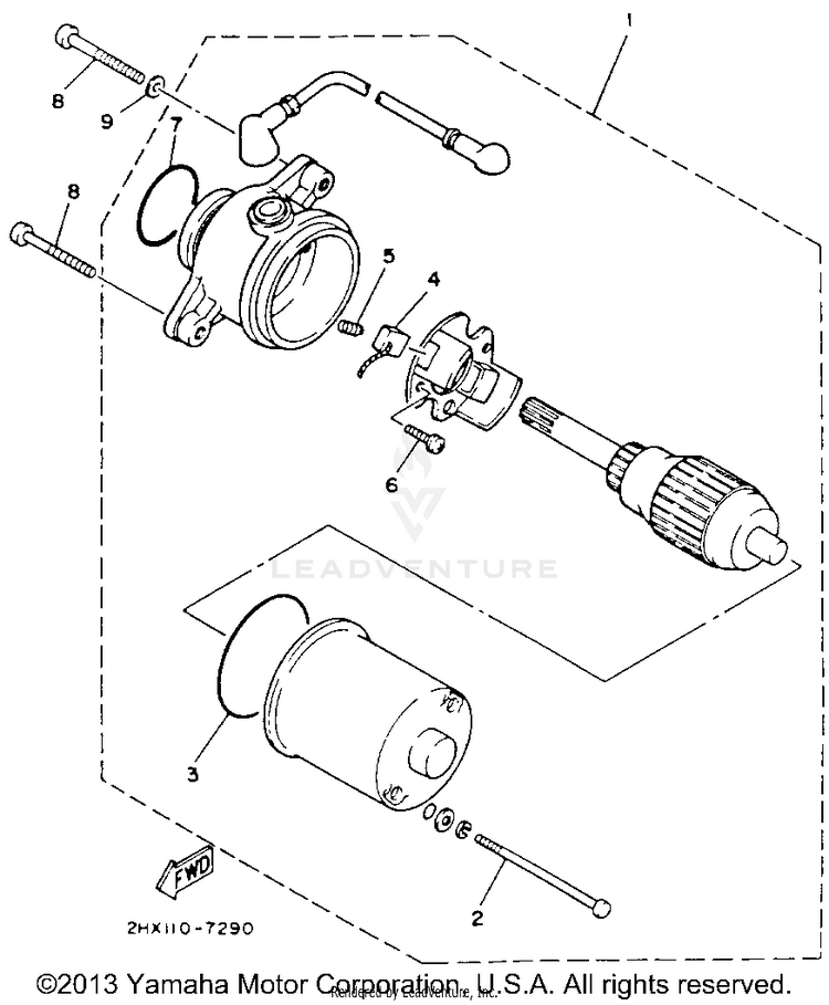 Starting Motor Schematic
