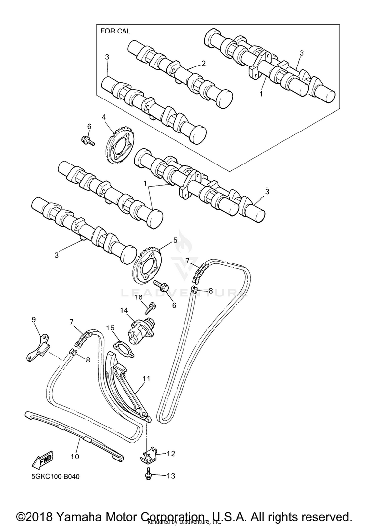 Camshaft Chain Schematic