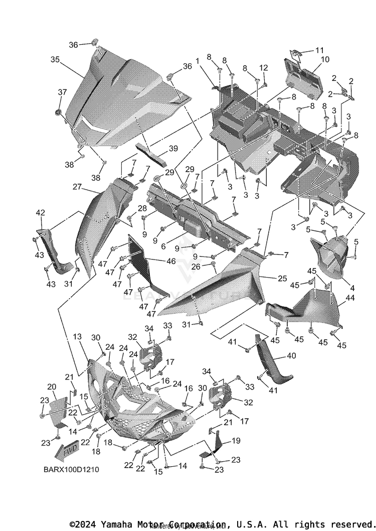 Front Fender Schematic