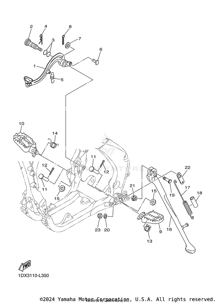Stand Footrest Schematic