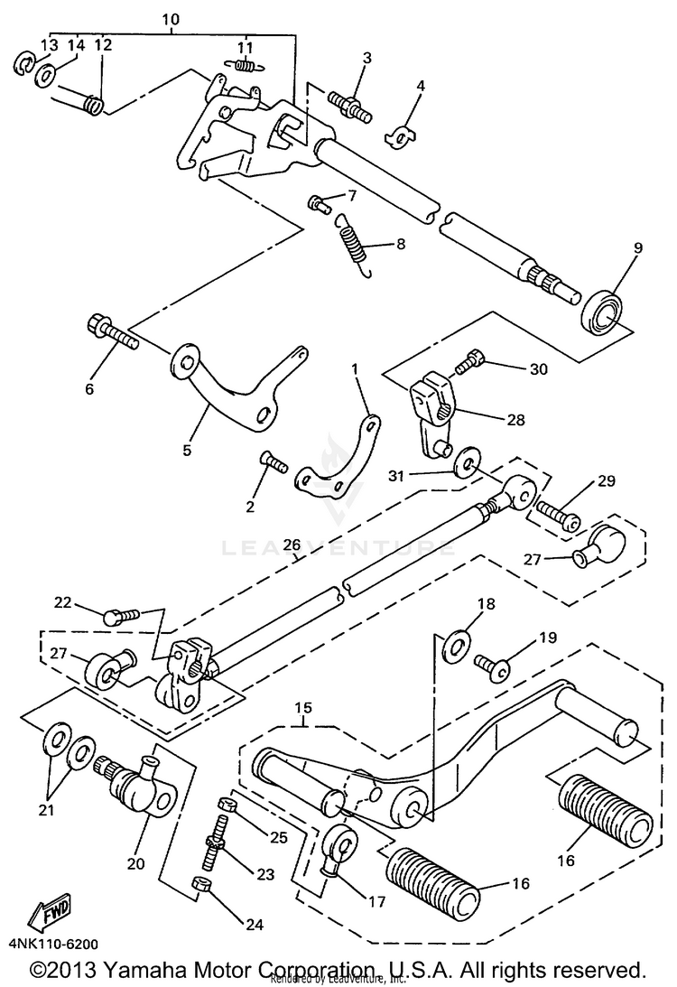 Shift Shaft Schematic