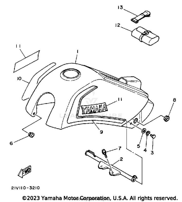 Side Cover - Tool Ytm200l Schematic