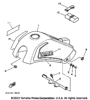 Side Cover - Tool Ytm200l Schematic