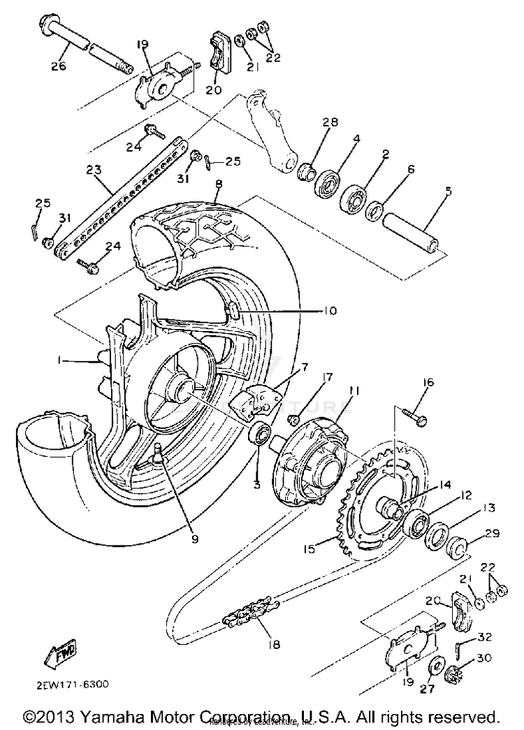 Rear Wheel Schematic