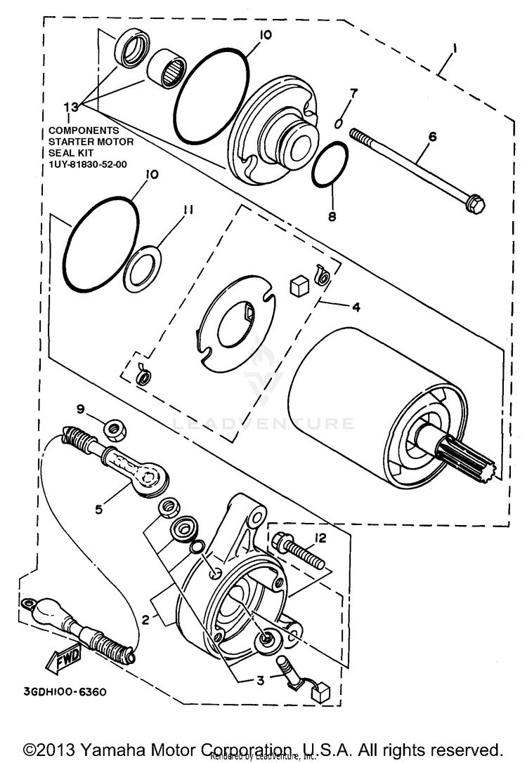 Starting Motor Schematic