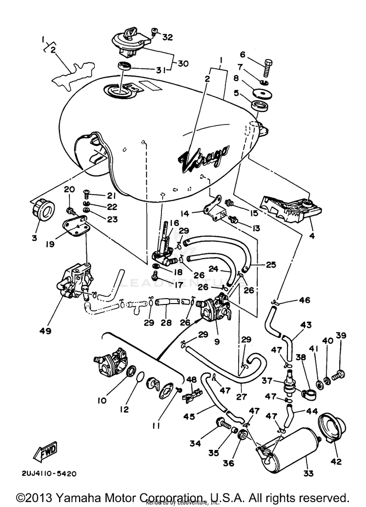 Fuel Tank California Only Schematic