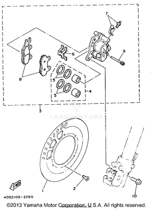 Front Brake Caliper Schematic