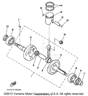 Crankshaft - Piston Schematic