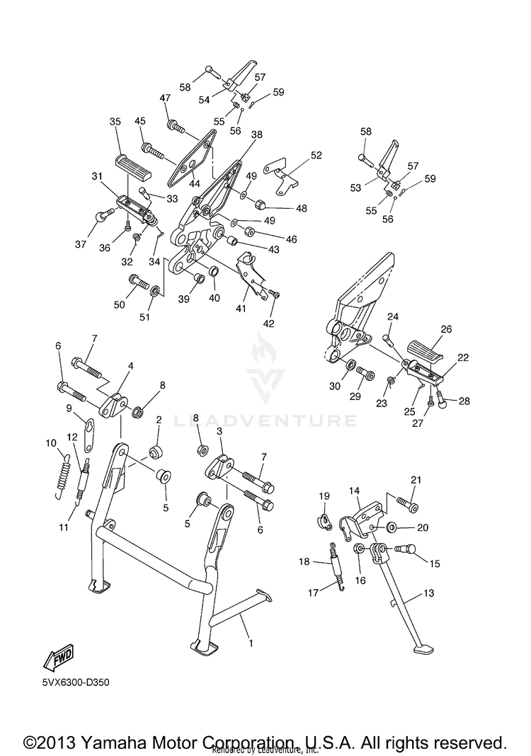 Stand Footrest Schematic
