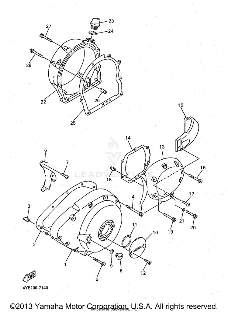 Crankcase Cover 1 Schematic