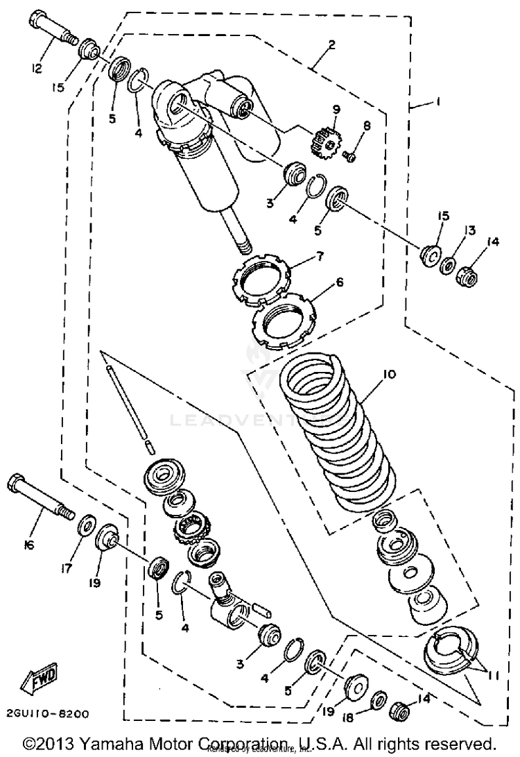 Rear Shocks Schematic