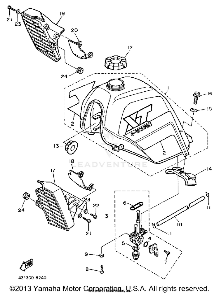 Fuel Tank Xt600s Schematic