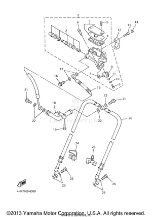 Front Master Cylinder Schematic