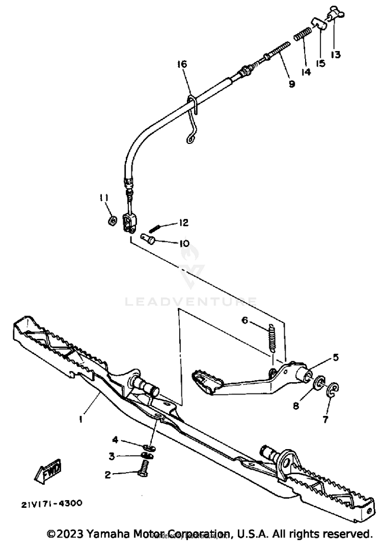 Stand-Footrest Schematic