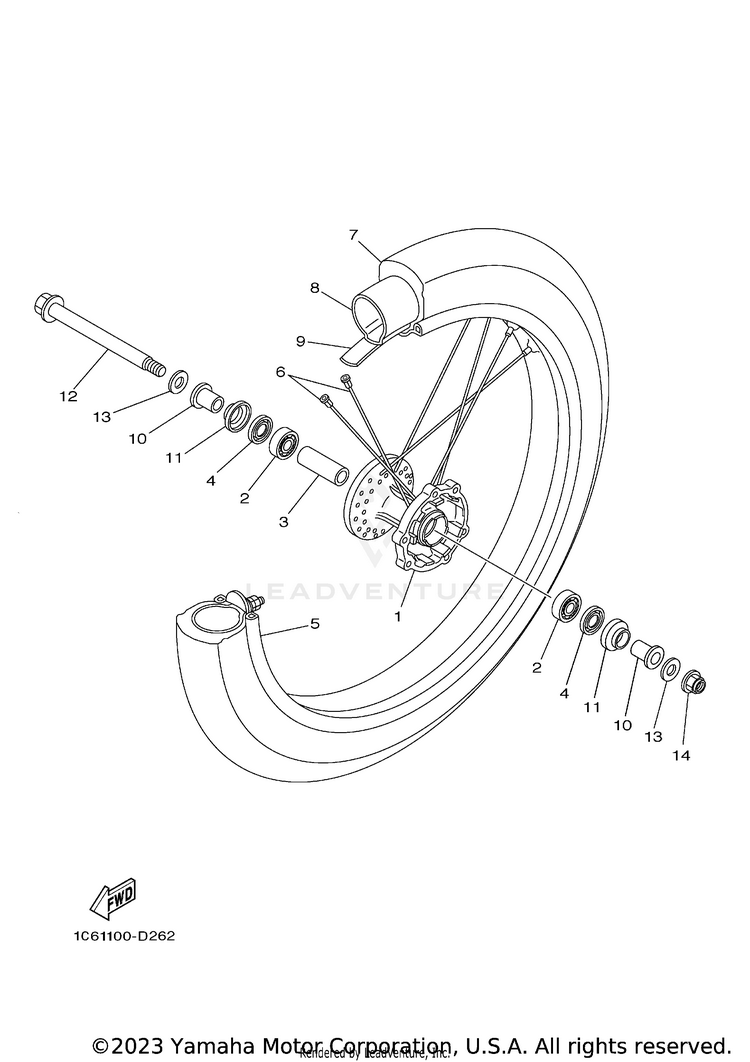 Front Wheel Schematic
