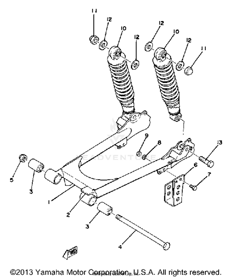 Rear Arm-Rear Cushion Schematic