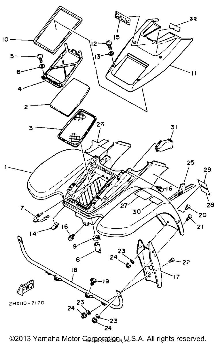 Front Fender Schematic
