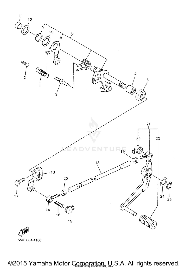 Shift Shaft Schematic