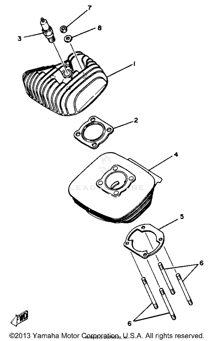 Cylinder Yz80g Schematic