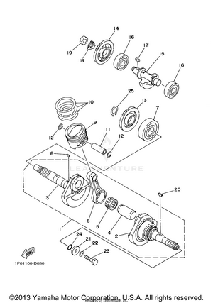 Crankshaft Piston Schematic