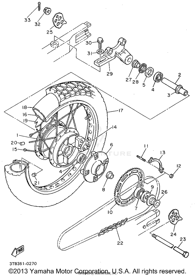 Rear Wheel Schematic