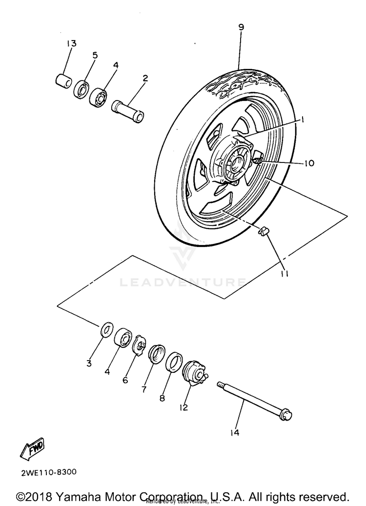 Front Wheel Schematic