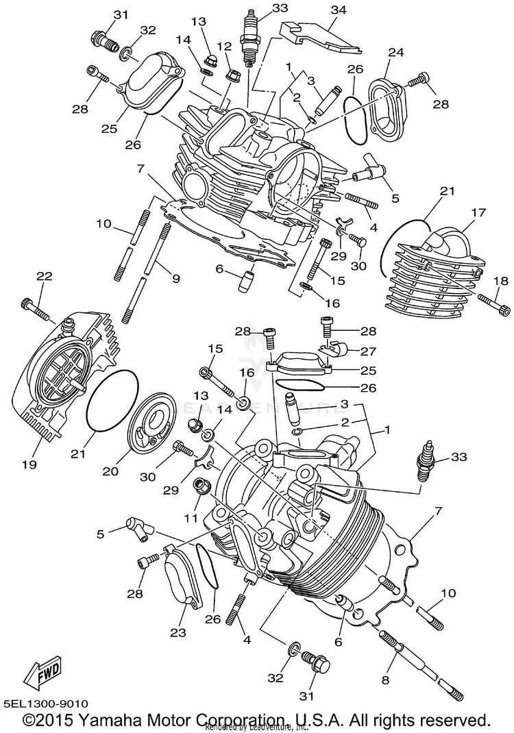 Cylinder Head Schematic